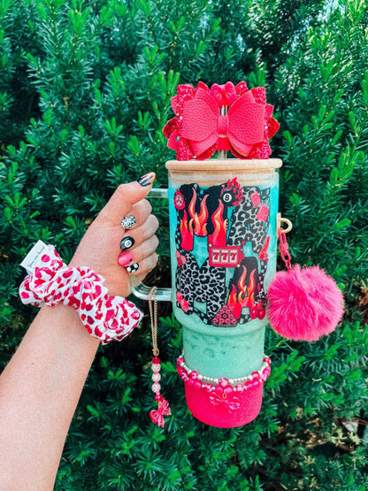 40oz glass fully accessorized